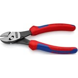 KNIPEX TwinForce Hochleistungs-Seitenschneider, Schneid-Zange rot/blau, 73 72 180