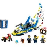 LEGO 60355 City Detektivmissionen der Wasserpolizei, Konstruktionsspielzeug Interaktives Abenteuer-Spielset mit Boot und 4 Minifiguren