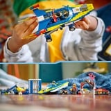 LEGO 60355 City Detektivmissionen der Wasserpolizei, Konstruktionsspielzeug Interaktives Abenteuer-Spielset mit Boot und 4 Minifiguren