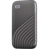 WD My Passport SSD 1 TB, Externe SSD grau, USB-C 3.2 Gen 2 (10 Gbit/s)