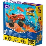 Hot Wheels Monster Trucks Tiger Shark Crash Wettkampf, Spielfahrzeug 226-teilig