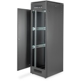 Digitus Netzwerkschrank Unique Serie - 600x800 mm (BxT), IT-Schrank schwarz, 42 Höheneinheiten