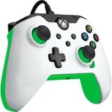 PDP Wired Controller - Neon White, Gamepad weiß/grün, für Xbox Series X|S, Xbox One, PC