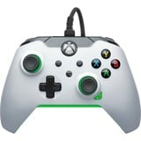 PDP Wired Controller - Neon White, Gamepad weiß/grün, für Xbox Series X|S, Xbox One, PC