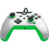 PDP Wired Controller - Neon White, Gamepad weiß/grün, für Xbox Series X|S, Xbox One, PC