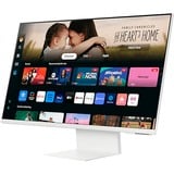 SAMSUNG Smart Monitor S32DM801UU, LED-Monitor 80 cm (32 Zoll), weiß, UltraHD/4K, VA, Webcam, USB-C