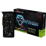 Gainward GeForce RTX 4060 Python II, Grafikkarte DLSS 3, 3x DisplayPort, 1x HDMI 2.1