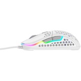 CHERRY Xtrfy M42 RGB, Gaming-Maus weiß/hellgrau