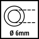 Einhell Gewebeschlauch 4138200, Druckluftschlauch weiß, 15 Meter