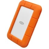 LaCie Rugged Secure 2 TB, Externe Festplatte weiß/orange, USB-C 3.2 Gen 1 (5 Gbit/s)