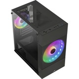 Aerocool Atomic Lite-G-BK-v1, Tower-Gehäuse schwarz, Tempered Glass