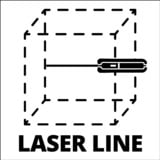 Einhell Lasernivelliergerät TC-LL 1, Linienlaser schwarz/rot, rote Laserlinie, mit Wasserwaage