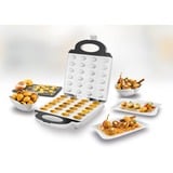 Unold Waffelautomat Zaubernuss 48360, Waffeleisen weiß, 1.400 Watt