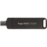 Patriot Rage R550 512GB, USB-Stick schwarz, USB-A und USB-C 3.2 Gen 1