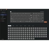 Keychron V6 Max, Gaming-Tastatur schwarz/blaugrau, DE-Layout, Gateron Jupiter Brown, Hot-Swap, RGB