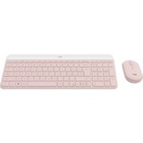 Logitech MK470 Slim Combo, Desktop-Set rosa, DE-Layout, Scherenmechanik