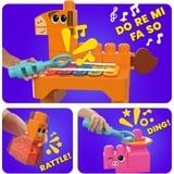 Mattel MEGA BLOKS Musikspaß Bauernhoftiere, Konstruktionsspielzeug 