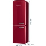 gorenje ONRK619DR-L, Kühl-/Gefrierkombination rot