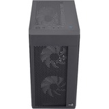 Aerocool Hexform G-BK-V2 , Tower-Gehäuse schwarz, Tempered Glass