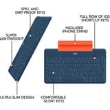 Logitech Keys-To-Go, Tastatur blau, DE-Layout