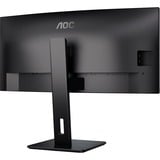 AOC CU34P3CV, LED-Monitor 86 cm (34 Zoll), schwarz, WQHD, VA, Adaptive-Sync, USB, 100Hz Panel