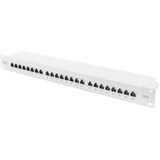 Digitus 19" CAT 6a Patch Panel, Patchpanel grau