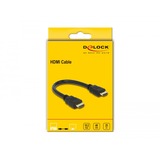 DeLOCK Kabel HDMI A (Stecker) > HDMI A (Stecker) 4K schwarz, 25cm