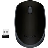 Logitech M171 Wireless, Maus schwarz/grau, 3 Tasten, für Links- und Rechtshänder, kompatibel mit PC/Mac