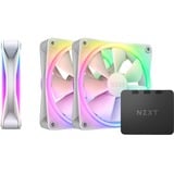 NZXT F120 RGB DUO Triple 120x120x25, Gehäuselüfter weiß, 3er Pack, inkl. RGB-Controller, 120 mm