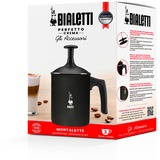 Bialetti Tutto Crema, Milchaufschäumer schwarz, Für 3 Tassen