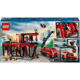 LEGO 60414 City Feuerwehrstation mit Drehleiterfahrzeug, Konstruktionsspielzeug 