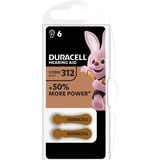 Duracell Hearing Aid 312, Batterie 6 Stück, Größe 312