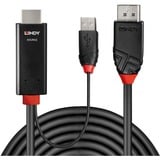 Lindy Adapterkabel HDMI > DisplayPort schwarz/rot, 1 Meter