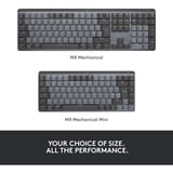 Logitech MX Mechanical Mini, Tastatur hellgrau/dunkelgrau, DE-Layout, lineare Schalter, Logi Bolt, Bluetooth