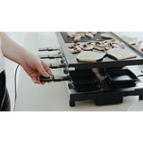 Severin Raclette RG 2375, mit Wende-Grillplatte schwarz/edelstahl, 1.700 Watt