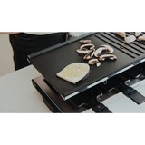 Severin Raclette RG 2375, mit Wende-Grillplatte schwarz/edelstahl, 1.700 Watt