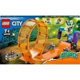 LEGO 60338 City Stuntz Schimpansen-Stuntlooping, Konstruktionsspielzeug Action-Spielzeug mit Rampe, Stunt-Motorrad und 3 Minifiguren