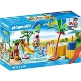 PLAYMOBIL 71529 City Life Kinderbecken mit Whirlpool, Konstruktionsspielzeug 