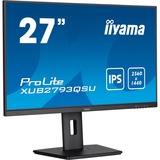 iiyama ProLite XUB2793QSU-B7, LED-Monitor 68.7 cm (27 Zoll), schwarz (matt), WQHD, IPS, Ergonomischer, höhenverstellbarer Standfuß, 100Hz Panel