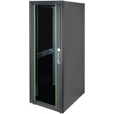 Digitus Netzwerkschrank Dynamic Basic Serie - 600x800 mm (BxT), IT-Schrank schwarz, 32 Höheneinheiten