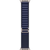 Apple 49 mm Alpine Loop, Uhrenarmband dunkelblau/titan, Größe M