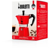 Bialetti Moka Express, Espressomaschine rot, 6 Tassen