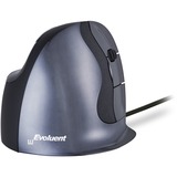 Evoluent VerticalMouse D, Maus schwarz/silber, Medium, RH