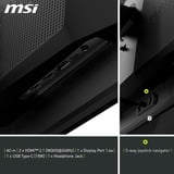 MSI MAG 271QPXDE QD-OLED E2, Gaming-Monitor 67.3 cm (26.5 Zoll), schwarz, WQHD, Adaptive-Sync, USB-C, 240Hz Panel