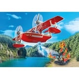 PLAYMOBIL 71463 City Action Feuerwehrflugzeug mit Löschfunktion, Konstruktionsspielzeug 