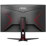 AOC C24G2AE/BK, Gaming-Monitor 60 cm (24 Zoll), schwarz/rot, FullHD, VA, AMD Free-Sync, 165Hz Panel