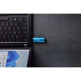 Kingston IronKey Vault Privacy 50 16 GB, USB-Stick hellblau/schwarz, USB-C 3.2 Gen 1