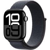 Apple Watch Series 10, Smartwatch schwarz (glänzend), Aluminium, 42 mm, Sport Loop Tinte