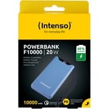 Intenso Powerbank F10000 Blue blau, 10.000 mAh, PD 3.0, Quick Charge 3.0