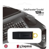 Kingston DataTraveler Exodia 128 GB, USB-Stick schwarz/gelb, USB-A 3.2 Gen 1